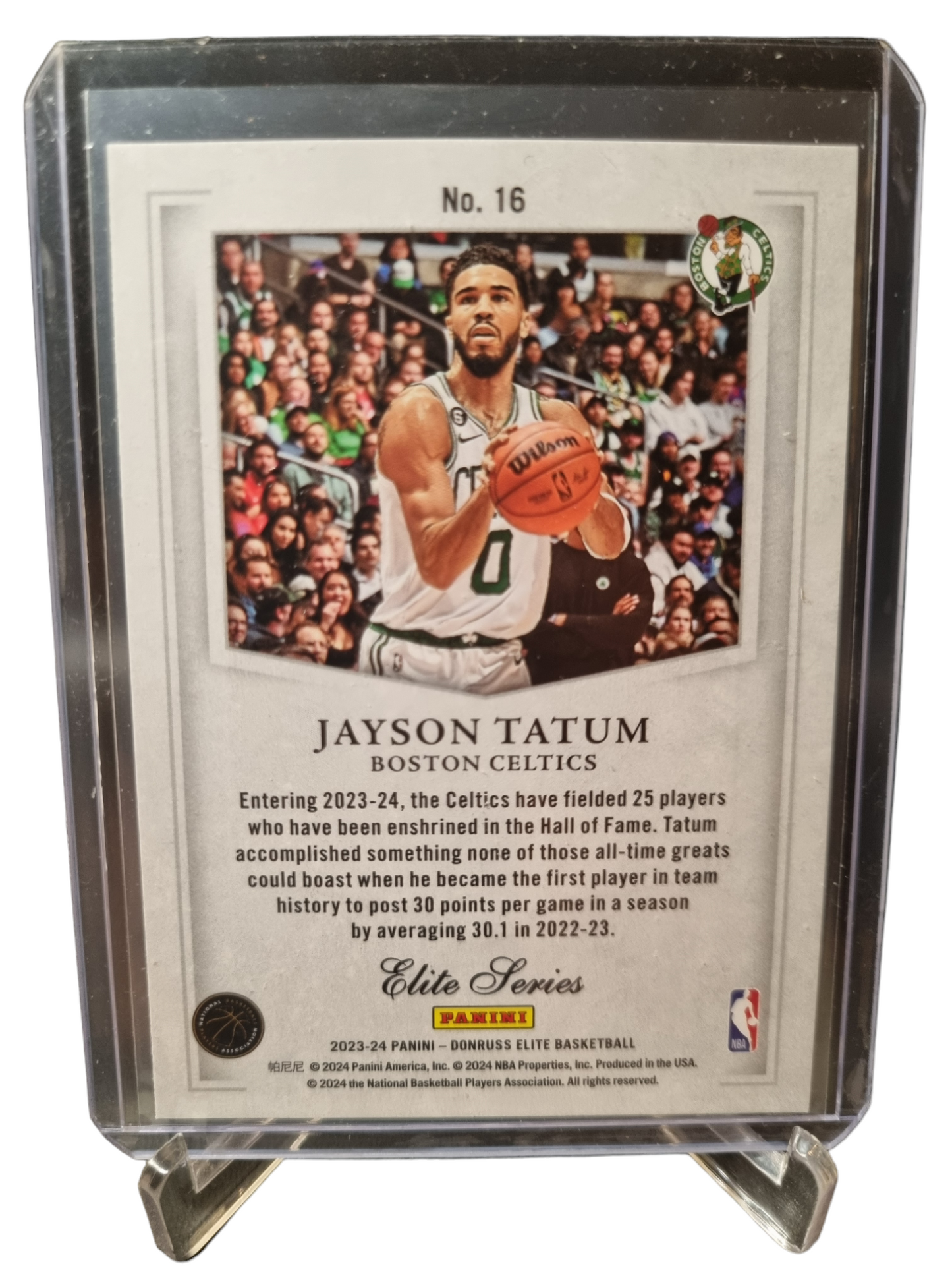 2023-24 Panini Donruss Elite #16 Jayson Tatum Elite Series Silver