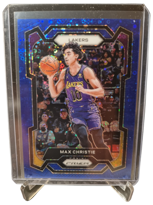 2023-24 Panini Prizm #123 Max Christie Blue Fast Break Prizm 072/150