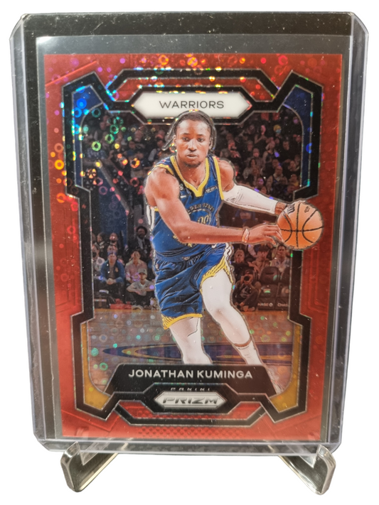 2023-24 Panini Prizm #48 Jonathan Kuminga Red Fast Break Prizm 038/100