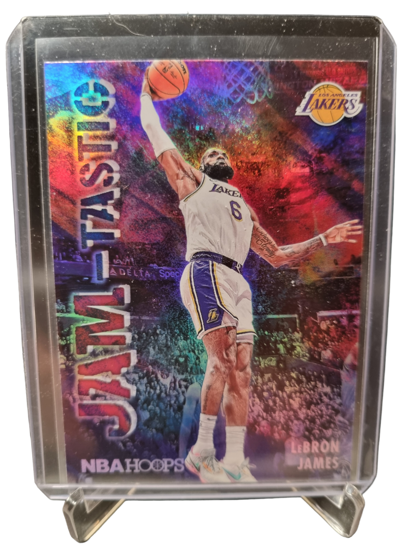 2023-24 Panini Hoops #5 Lebron James Elite Jam-Tastic Holo