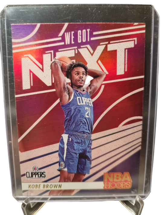 2023-24 Panini Hoops #16 Kobe Brown Rookie Card We Got Next Holo