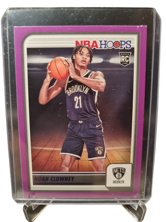 2023-24 Panini Hoops #280 Noah Clowney Rookie Card Purple