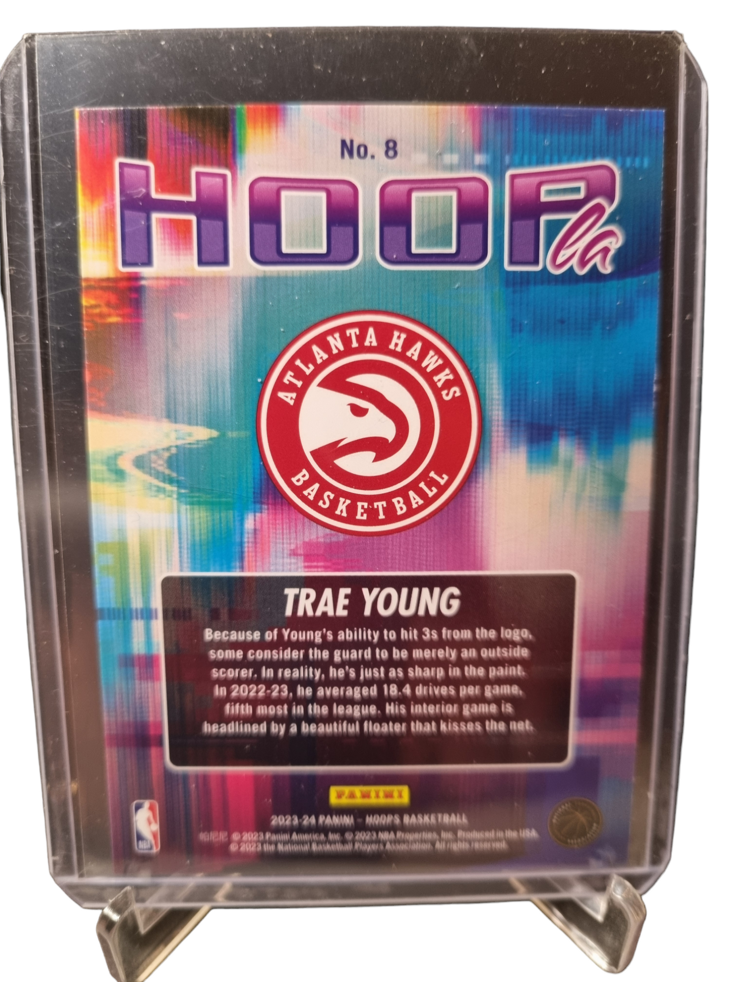 2023-24 Panini Hoops #8 Trae Young Hoopla