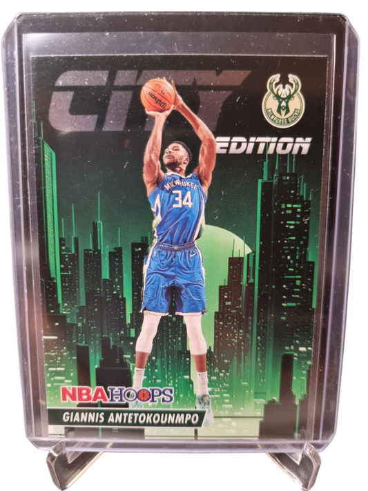 2023-24 Panini Hoops #6 Giannis Antetokounmpo City Edition