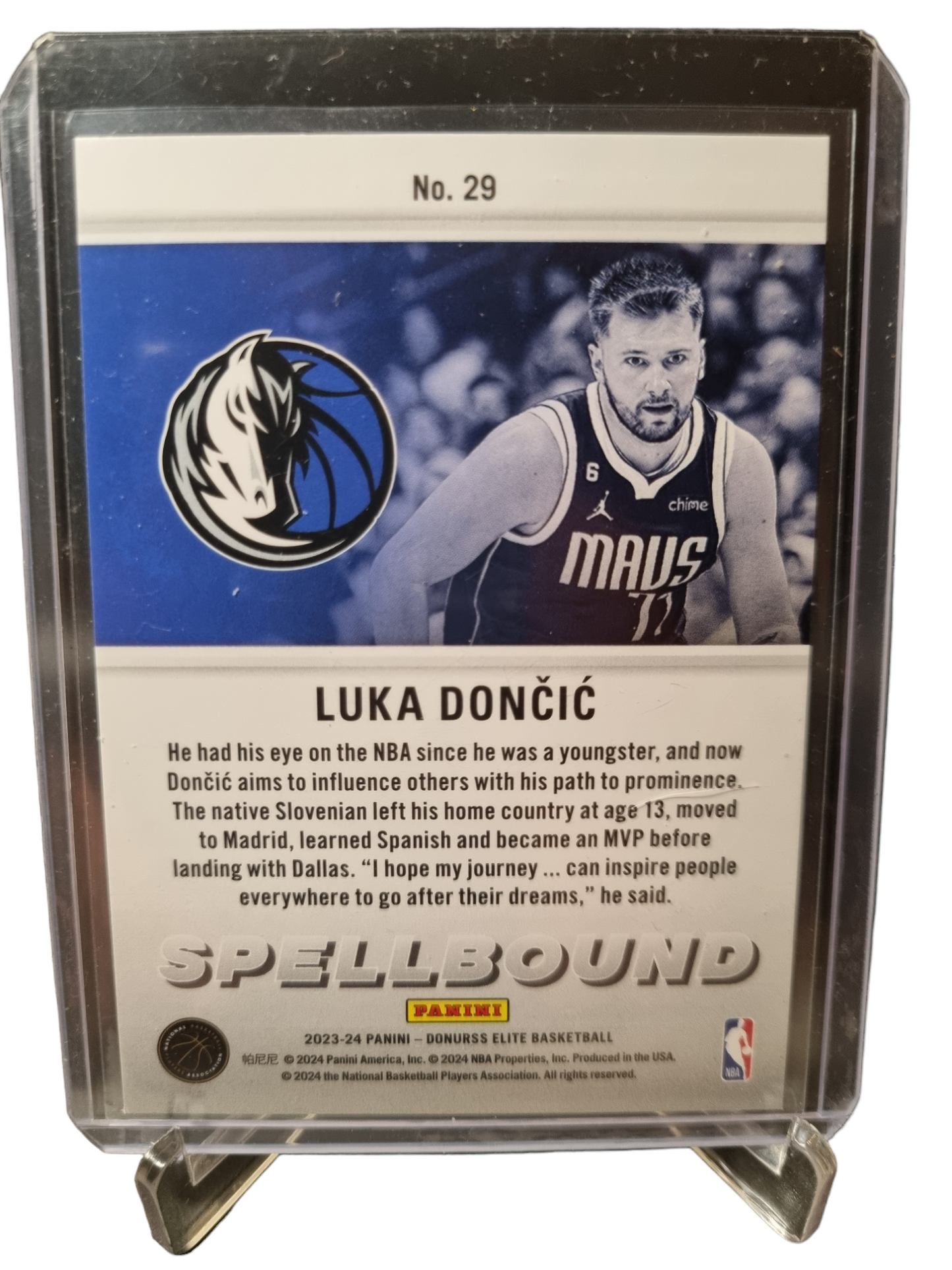 2023-24 Panini Donruss Elite #29 Luka Doncic Spellbound I