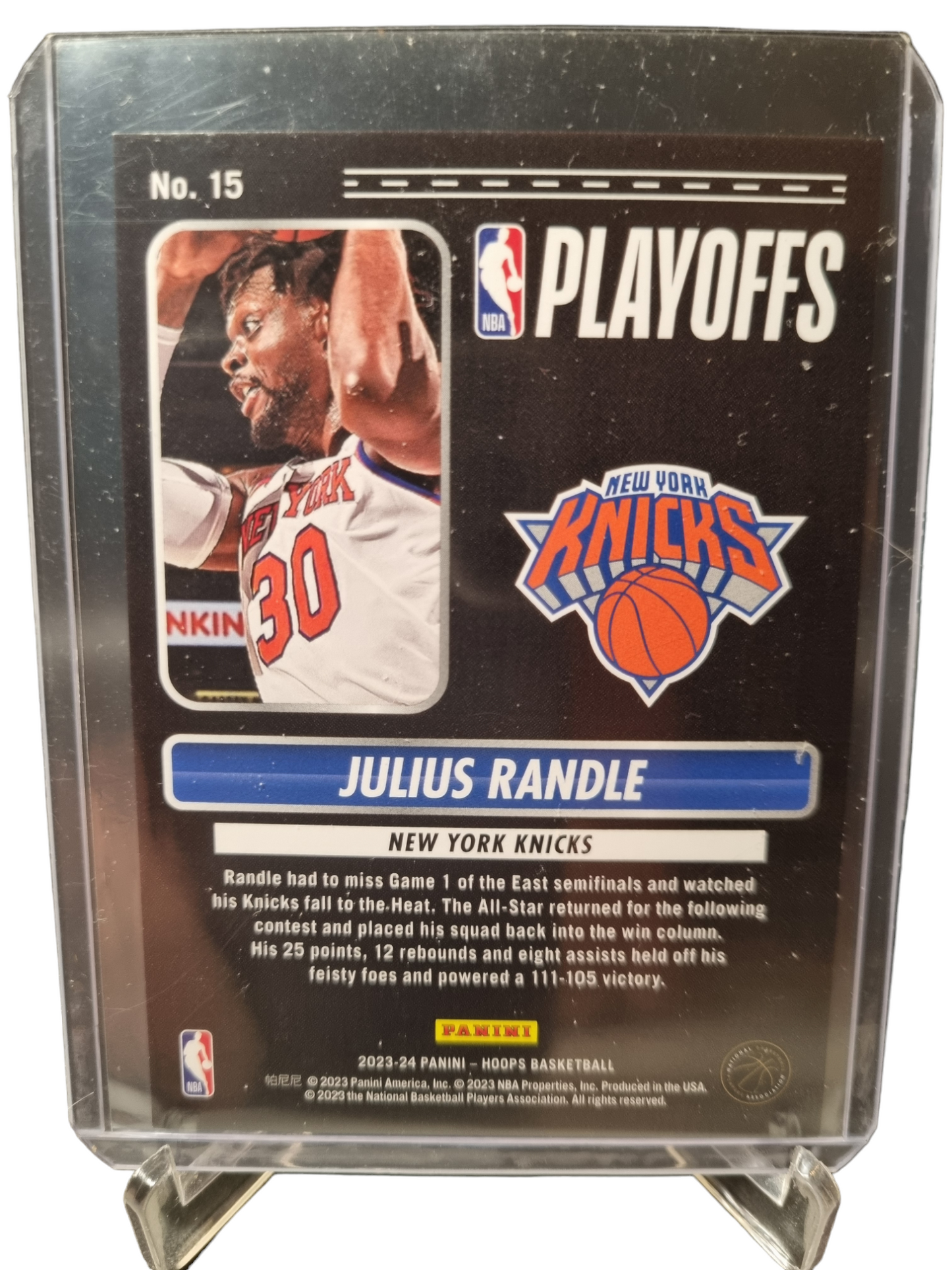 2023-24 Panini Hoops #15 Julius Randle Road To The Finals 111/999