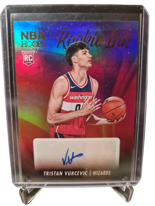 2023-24 Panini Hoops #RI-VUK Tristan Vukcevic Rookie Card Rookie Ink