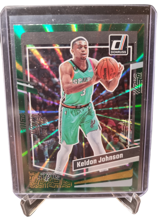 2023-24 Panini Donruss #50 Keldon Johnson Green Laser
