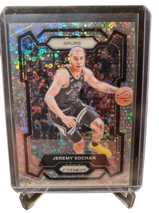 2023-24 Panini Prizm #122 Jeremy Sochan Silver Fastbreak Prizm