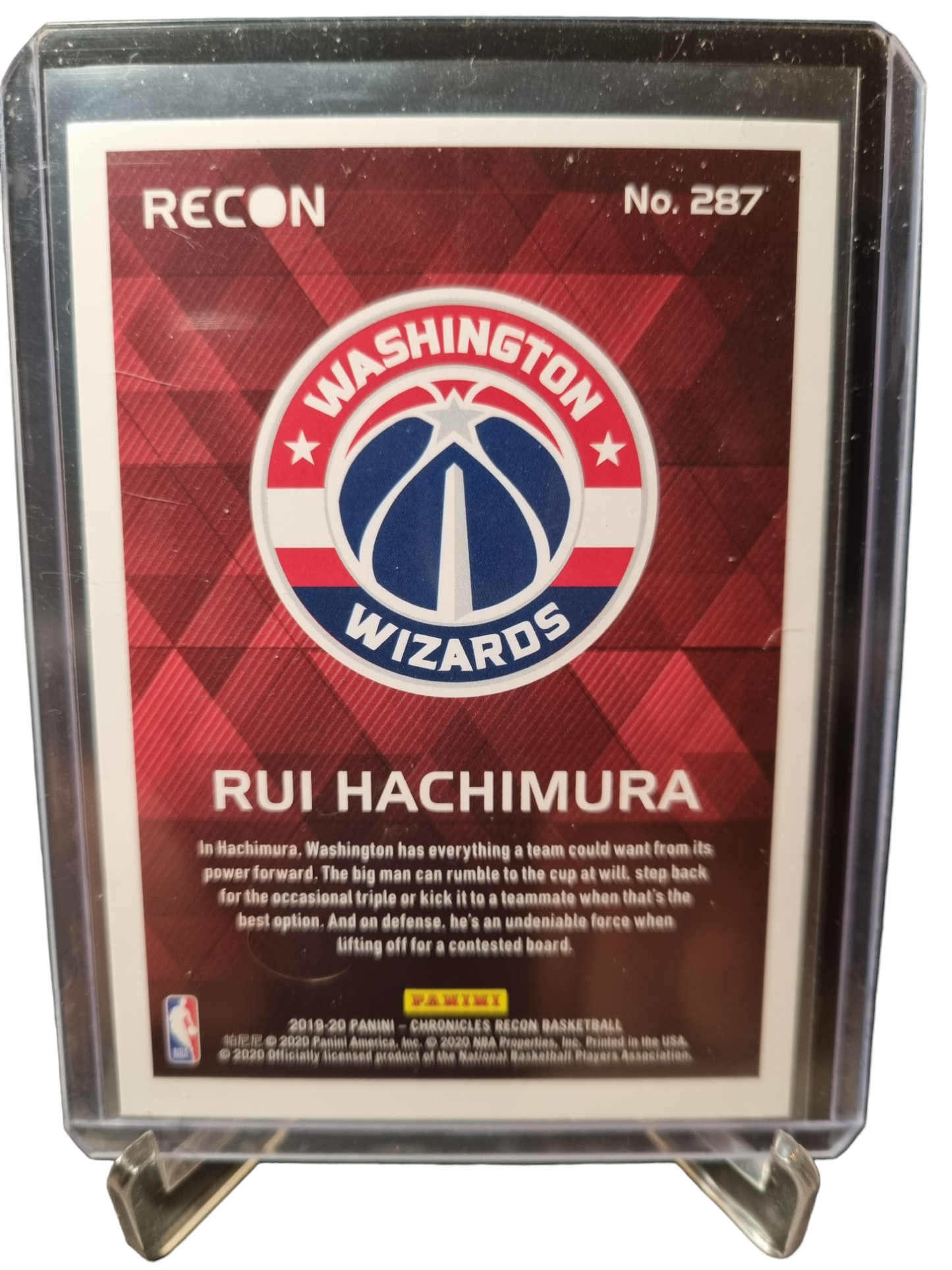 2019-20 Panini Chronicles Recon #287 Rui Hachimura Rookie Card Silver