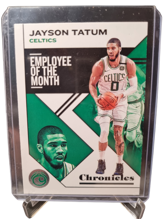 2019-20 Panini Chronicles #4 Jayson Tatum Employee Of The Month