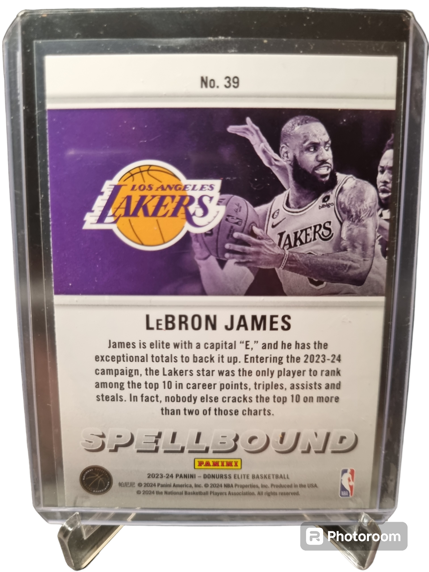 2023-24 Panini Donruss Elite #39 Lebron James Spellbound E