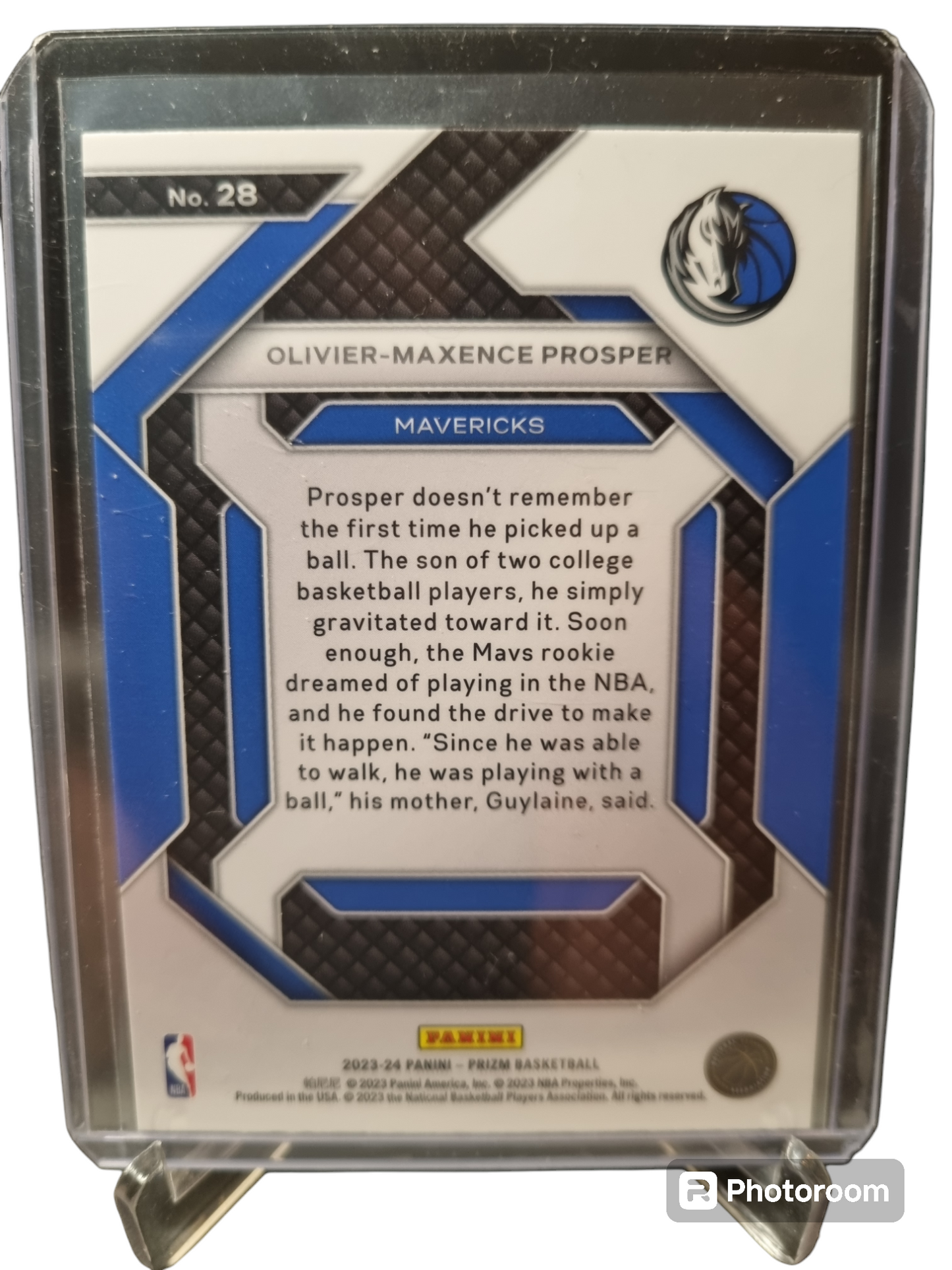 2023-24 Panini Prizm #28 Oliver-Maxence Prosper Rookie Card Emergent