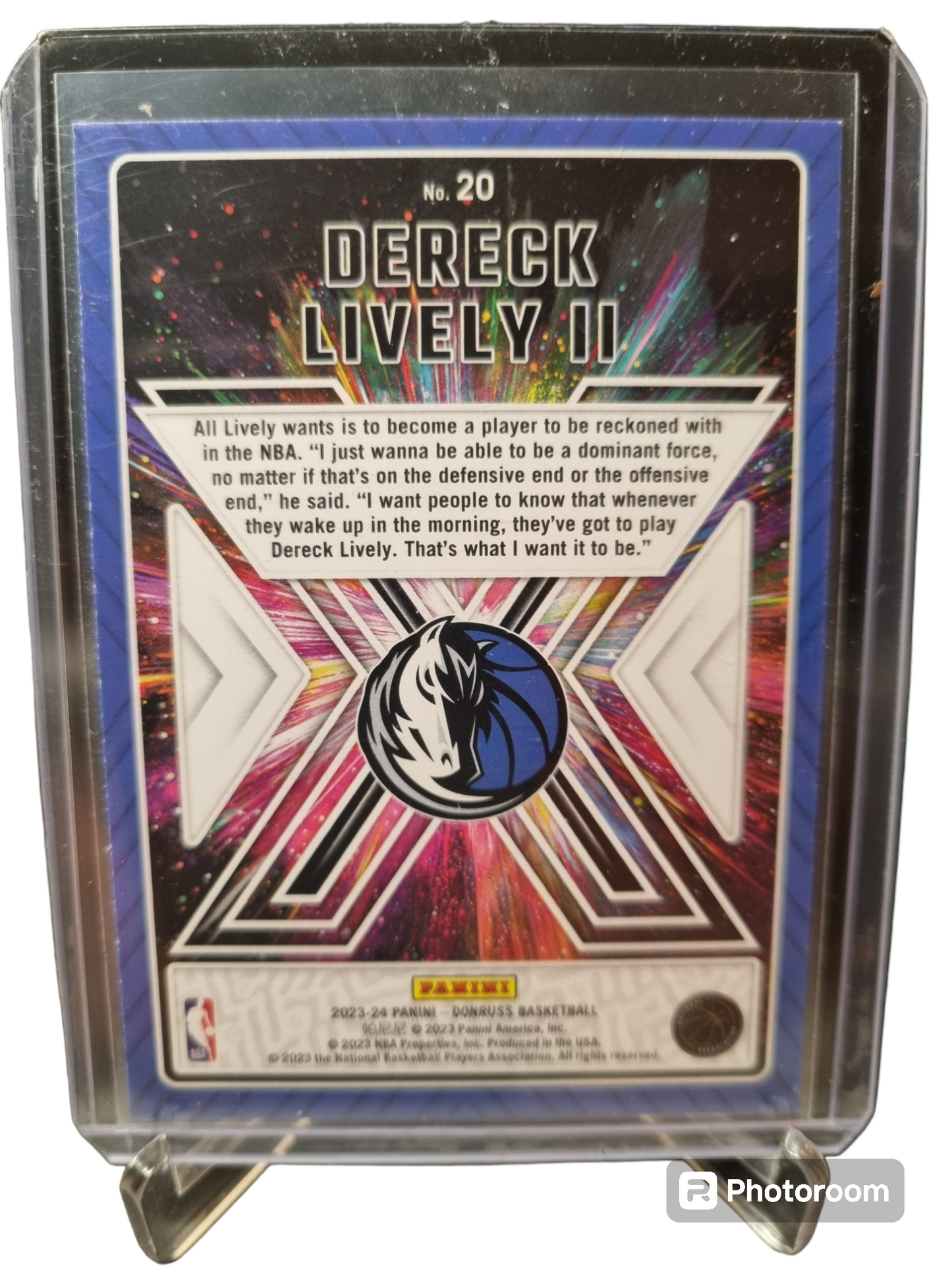 2023-24 Panini Donruss #20 Dereck Lively II Rookie Card Great Expectations