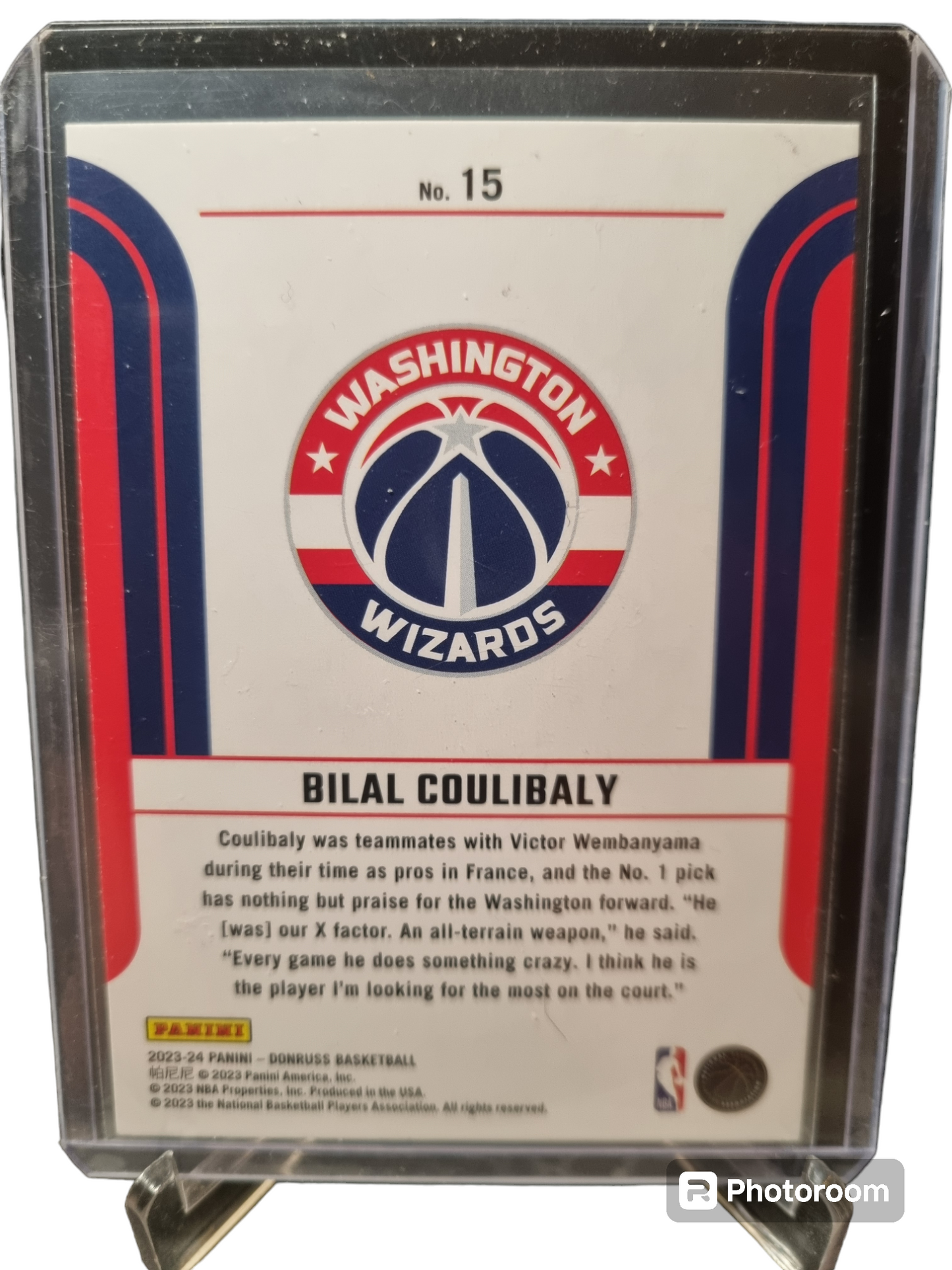 2023-24 Donruss #15 Bilal Coulibaly Rookie Card Franchise Features