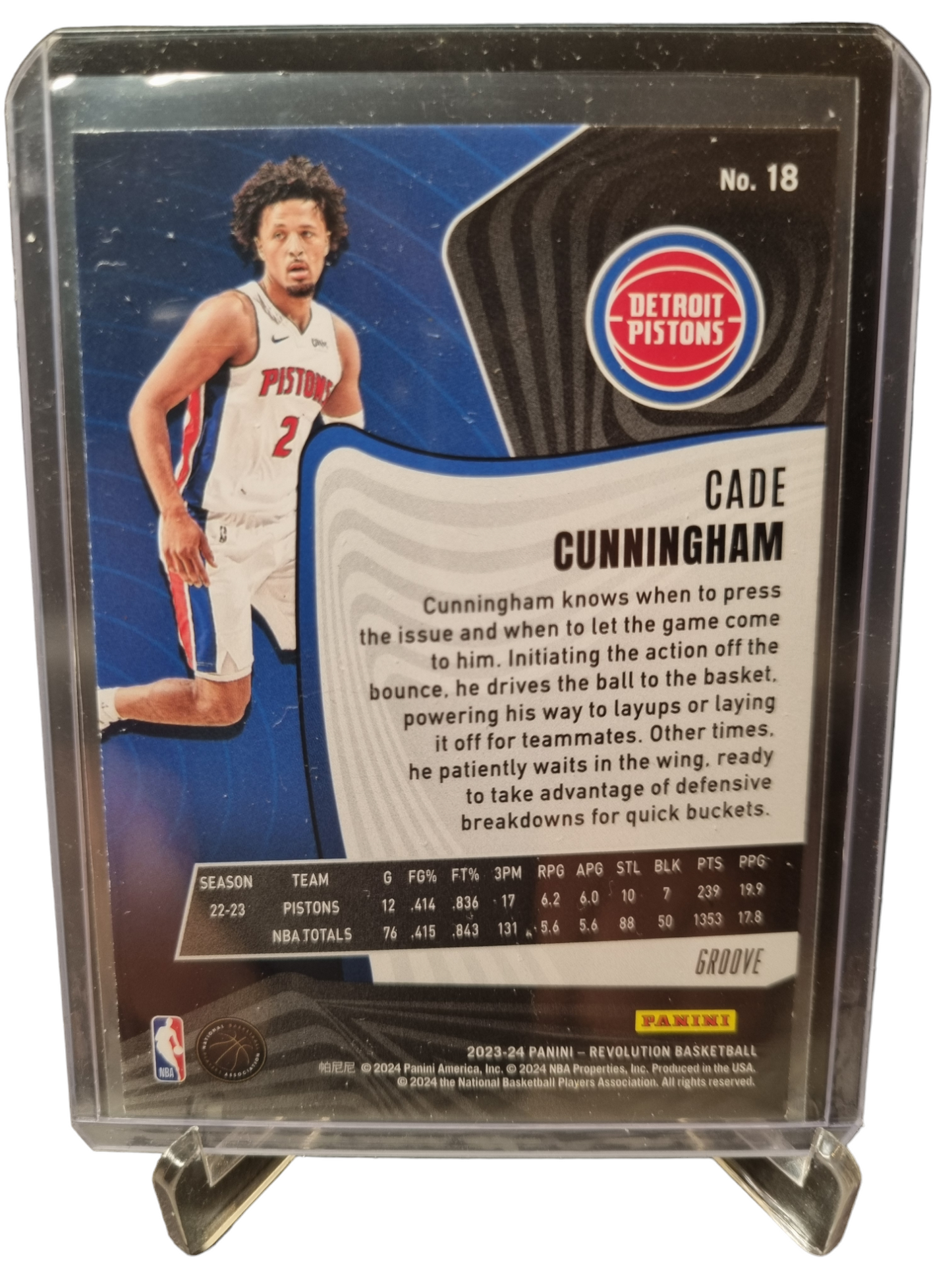 2023-24 Panini Revolution #18 Cade Cunningham Groove