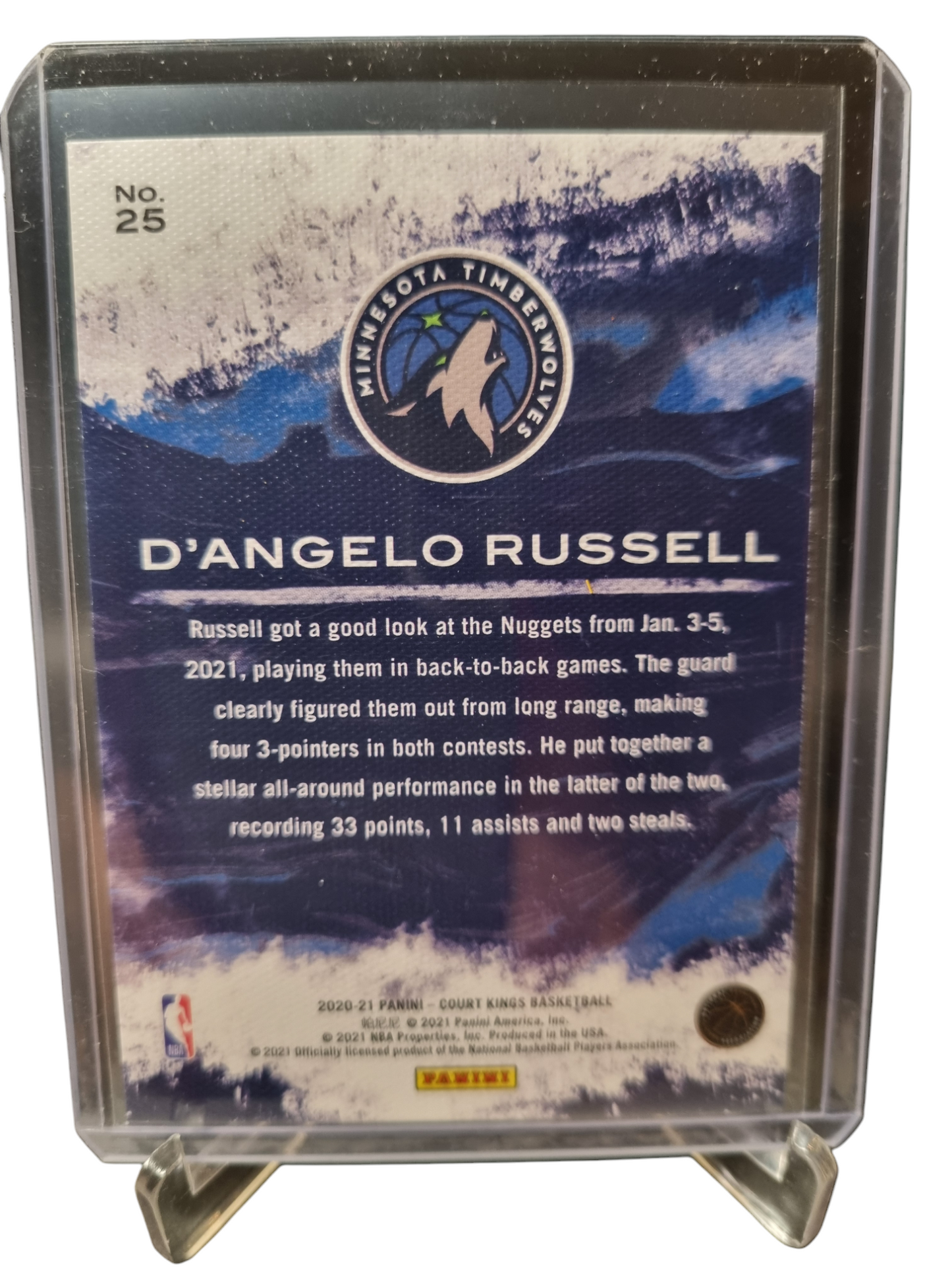 2020-21 Panini Court Kings #25 D'Angelo Russell Modern Strokes