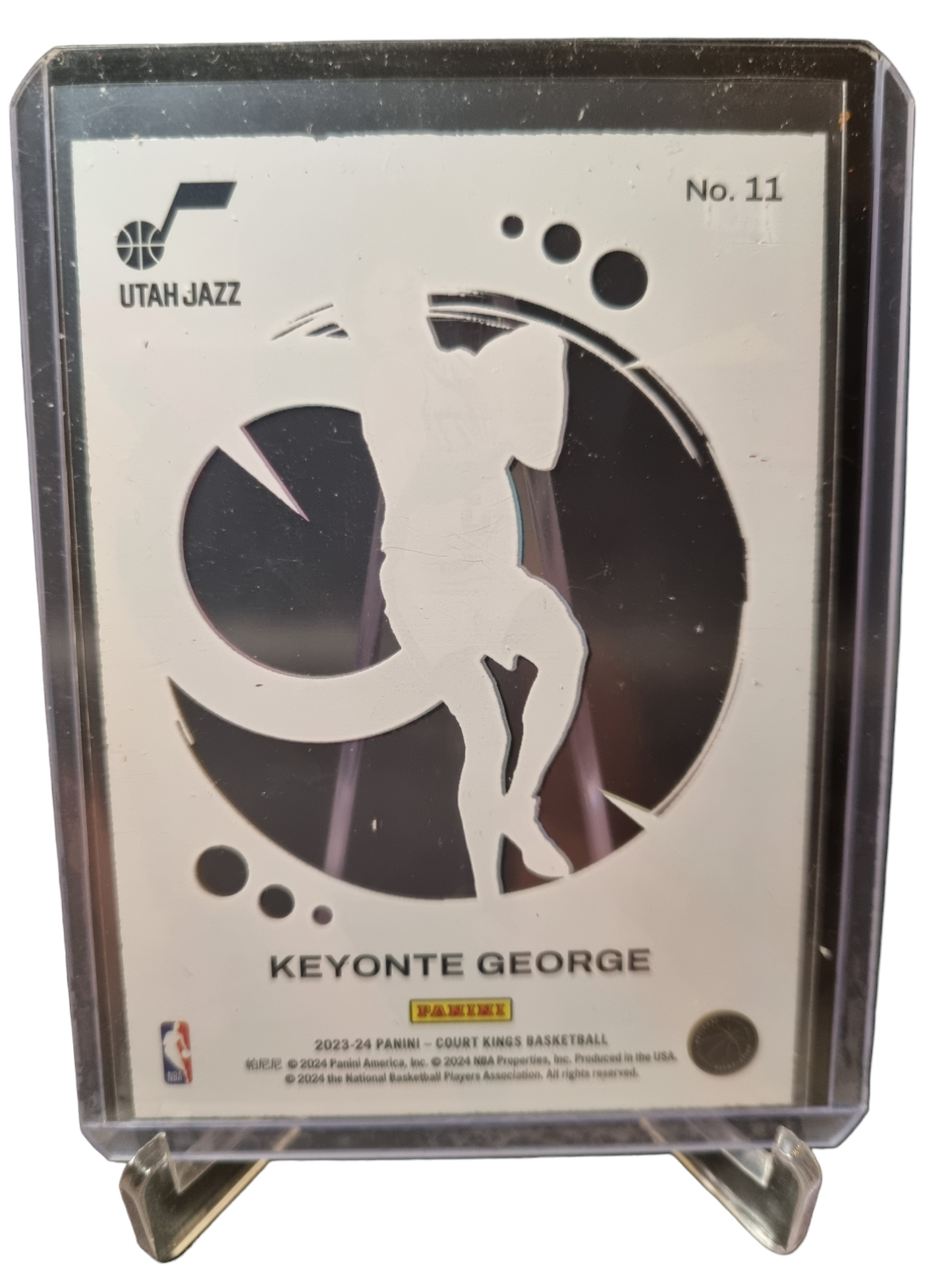 2023-24 Panini Court Kings #11 Keyonte George Rookie Card Acetate