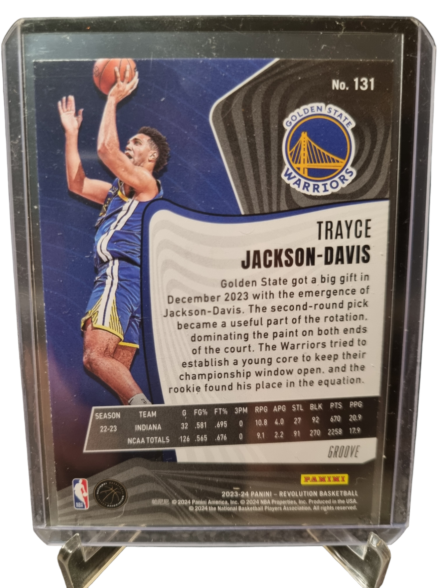 2023-24 Panini Revolution #131 Trayce Jackson-Davis Rookie Card Groove