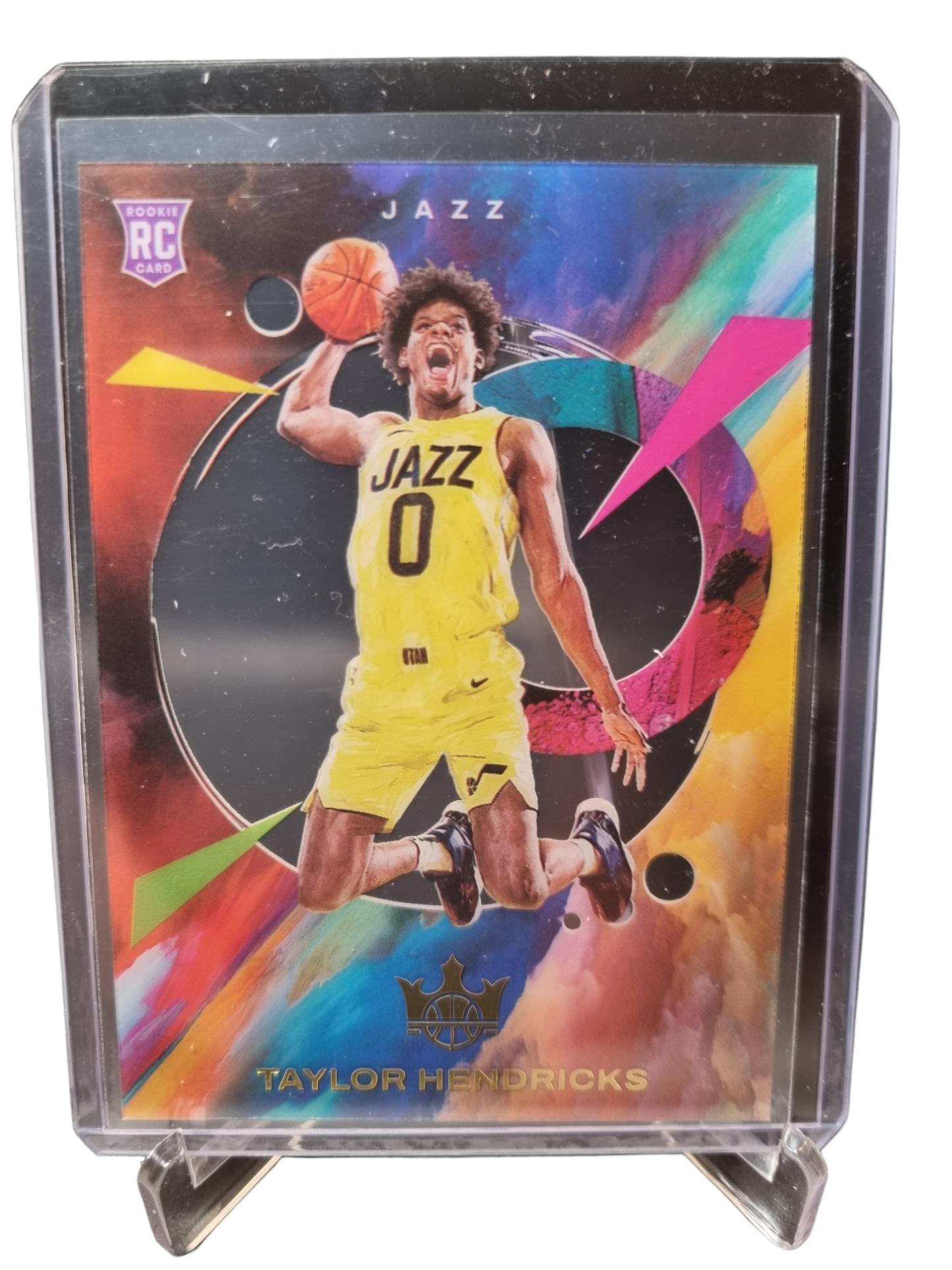 2023-24 Panini Court Kings #9 Taylor Hendricks Rookie Card Acetate