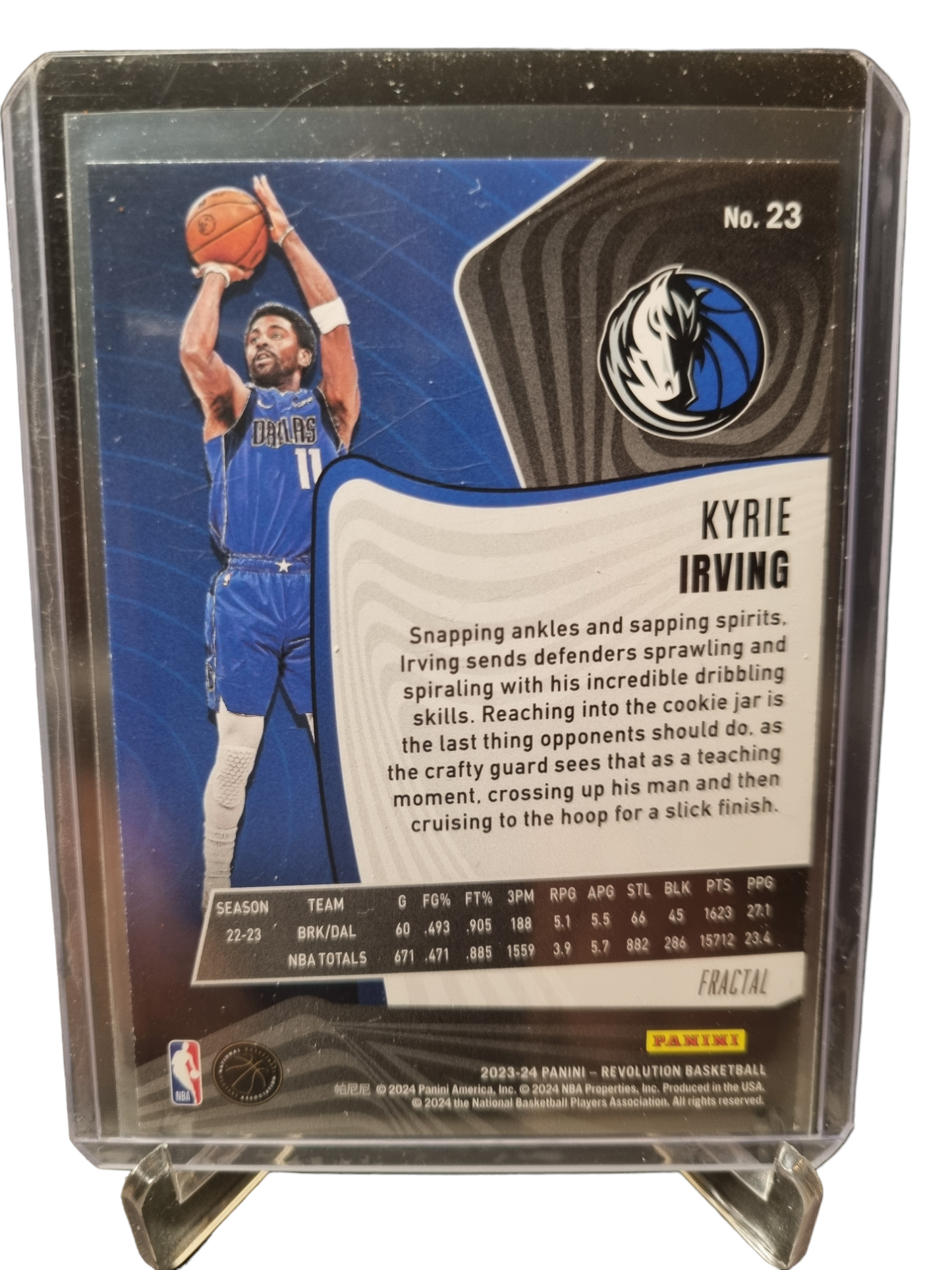 2023-24 Panini Revolution #23 Kyrie Irving Fractal