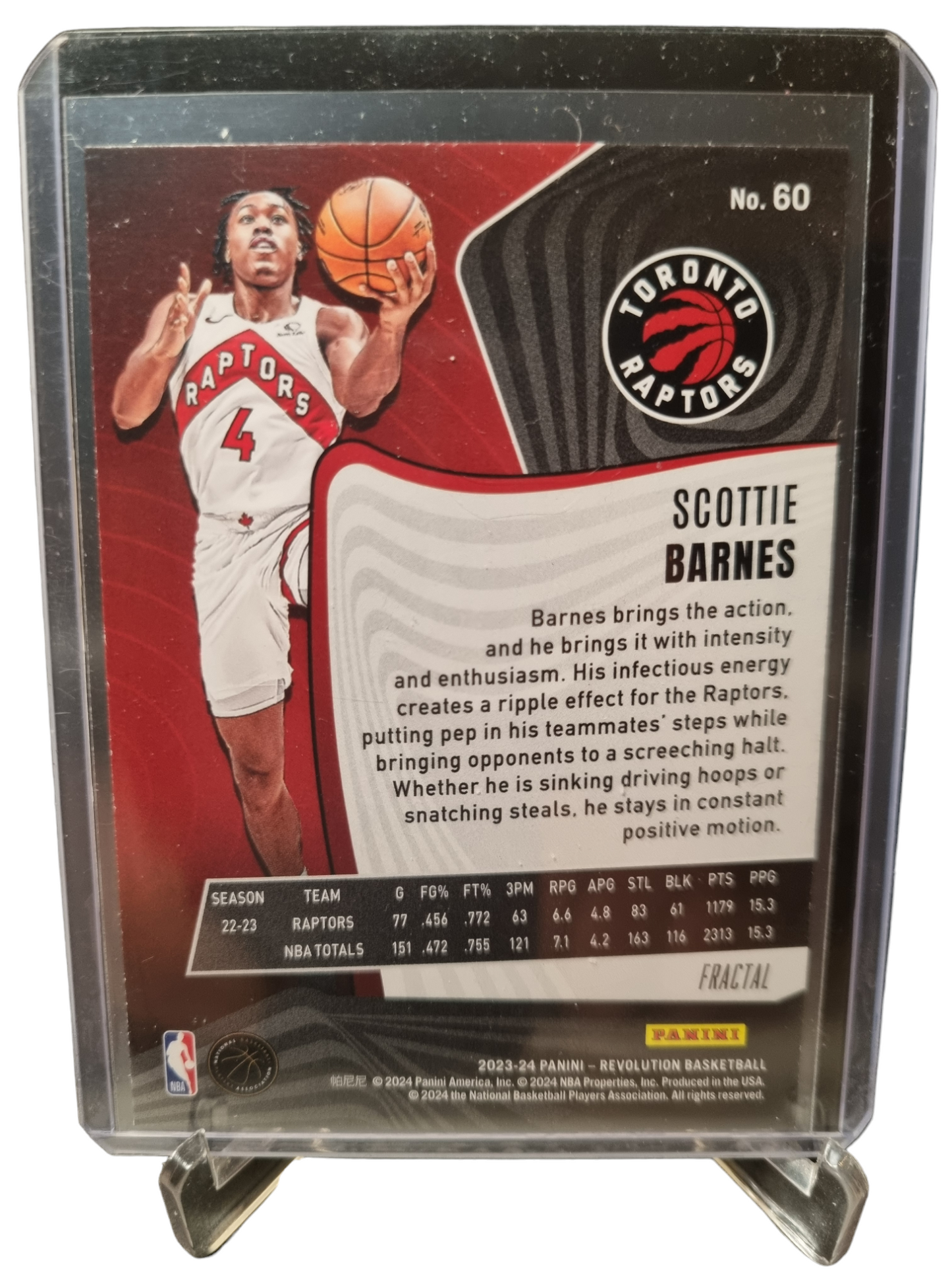 2023-24 Panini Revolution #60 Scottie Barnes Fractal