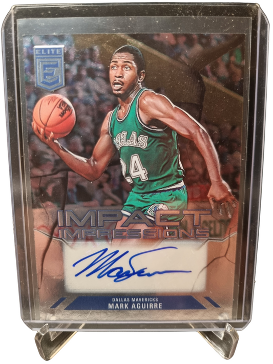 2023-24 Panini Donruss Elite #II-MAD Mark Aguirre Impact Impressions Autograph