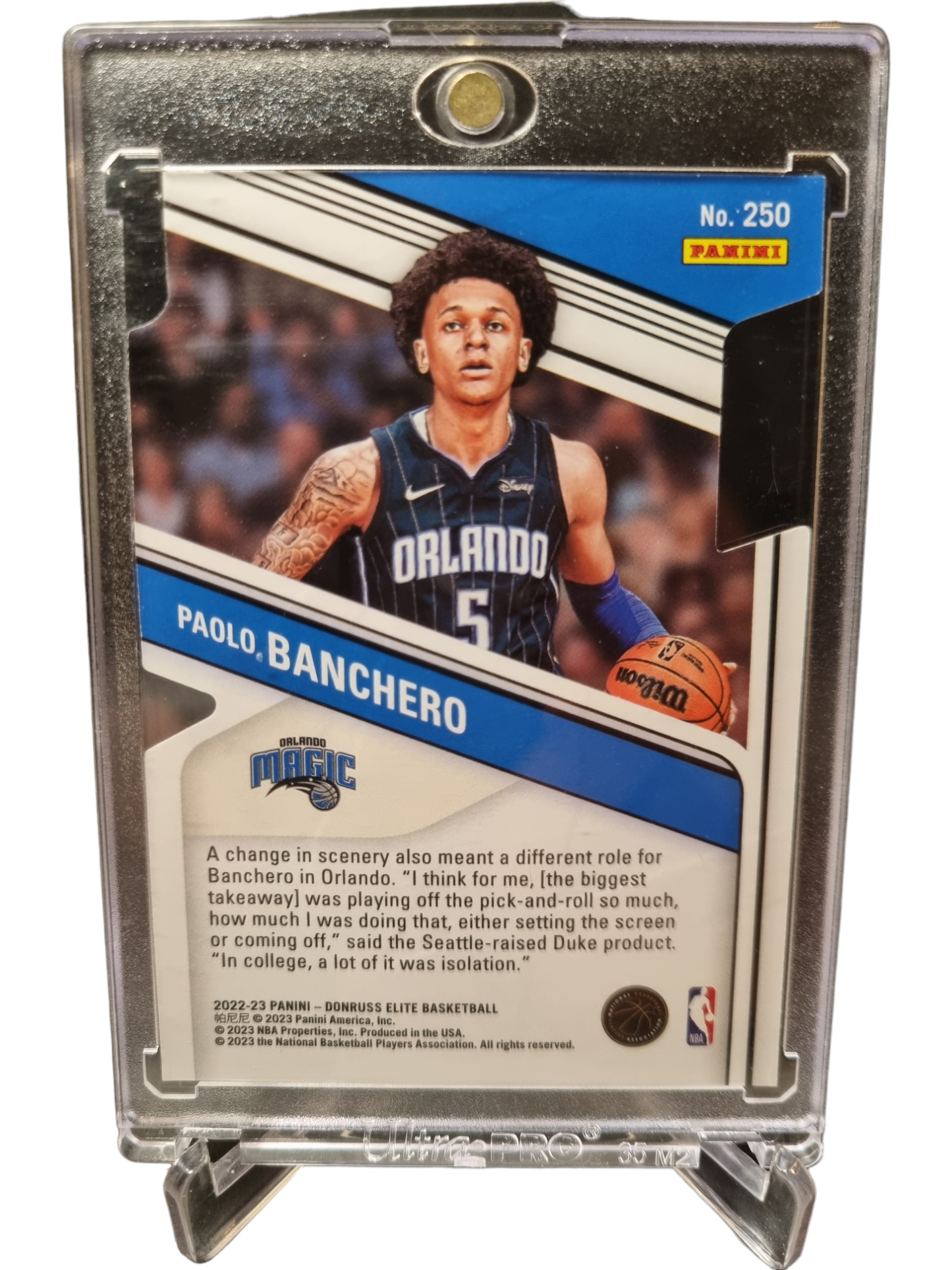 2022-23 Panini Donruss Elite #250 Paolo Banchero Rookie Card Elite Red Die Cut 59/95