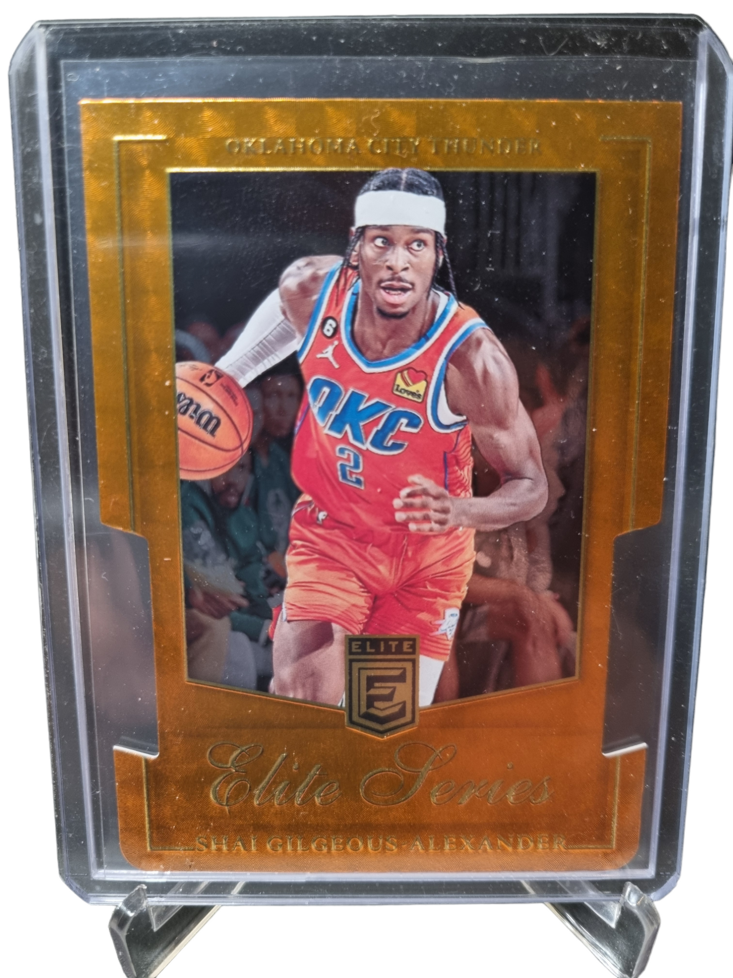 2023-24 Panini Donruss Elite #13 Shai Gilgeous-Alexander Elite Series Orange Die Cut