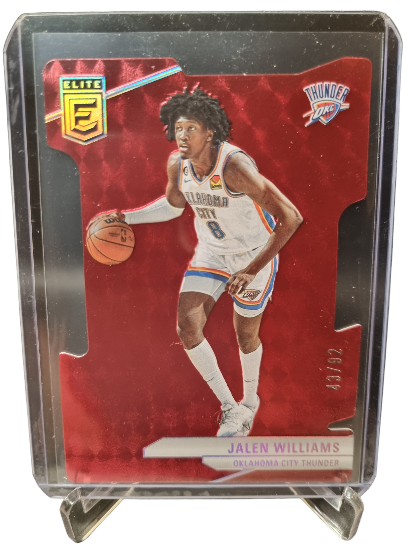 2023-24 Panini Donruss Elite #6 Jalen Williams Elite Red Die Cut 43/92