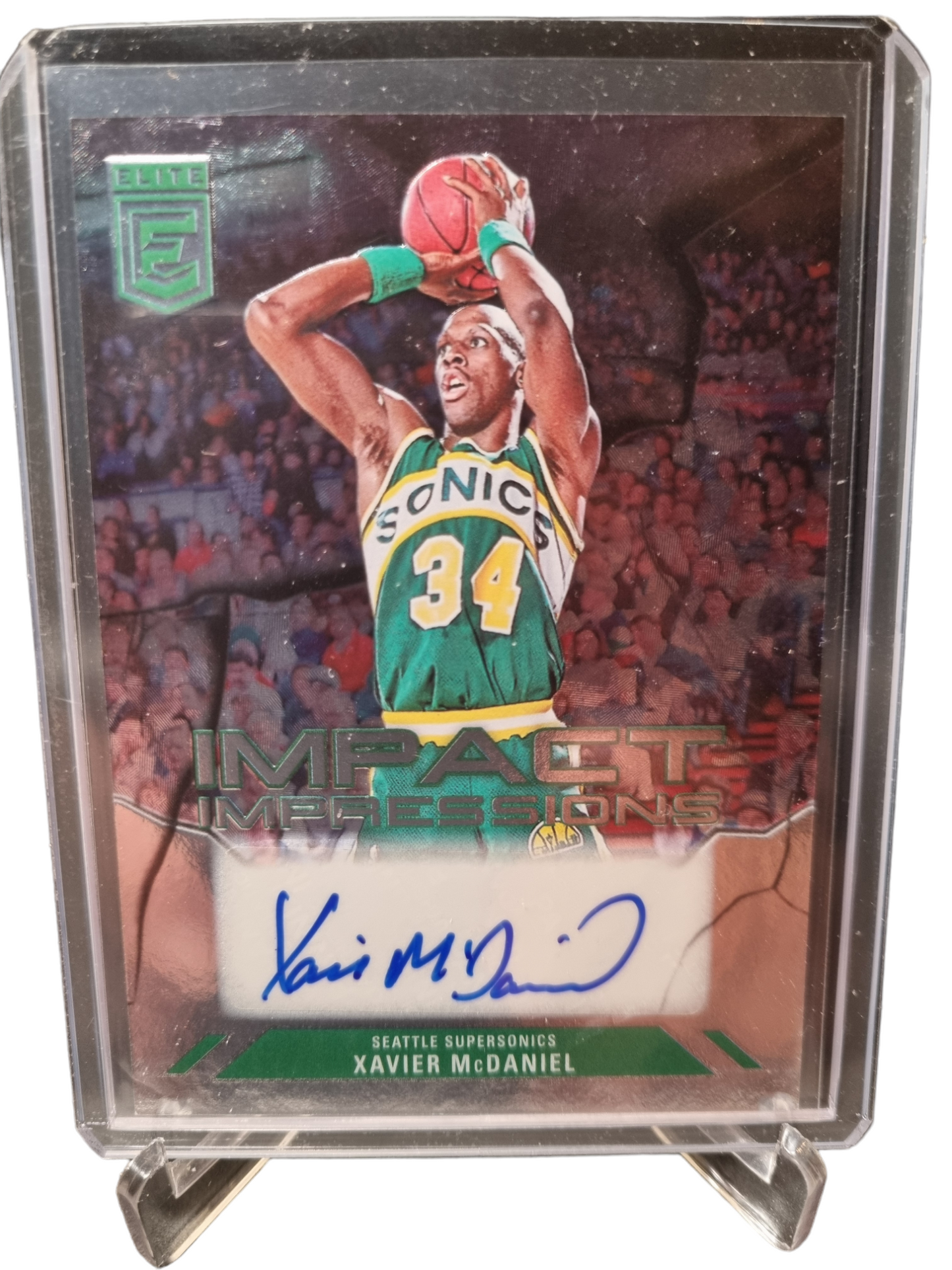 2023-24 Panini Donruss Elite #II-XAV Xavier McDaniel Impact Impressions Autograph