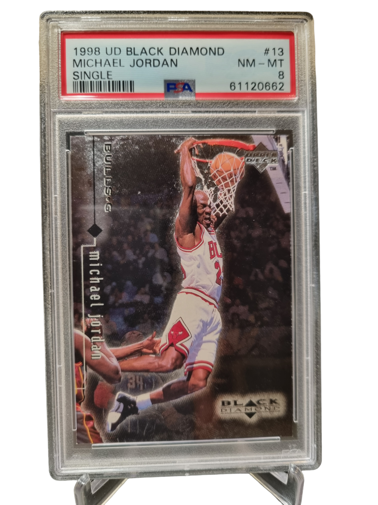 1998 Upper Deck #13 Michael Jordan Black Diamond PSA 8 Near Mint