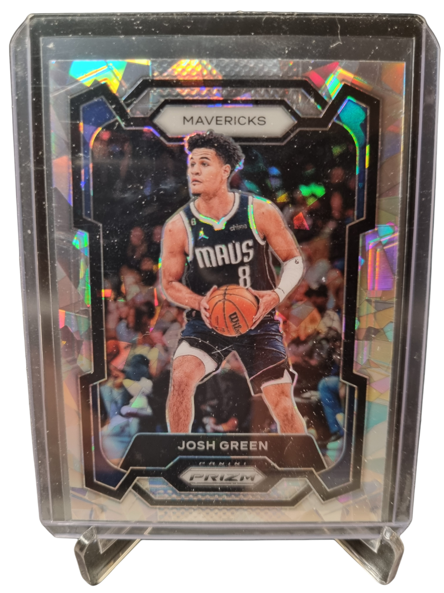 2023-24 Panini Prizm #201 Josh Green Silver Cracked Ice Prizm