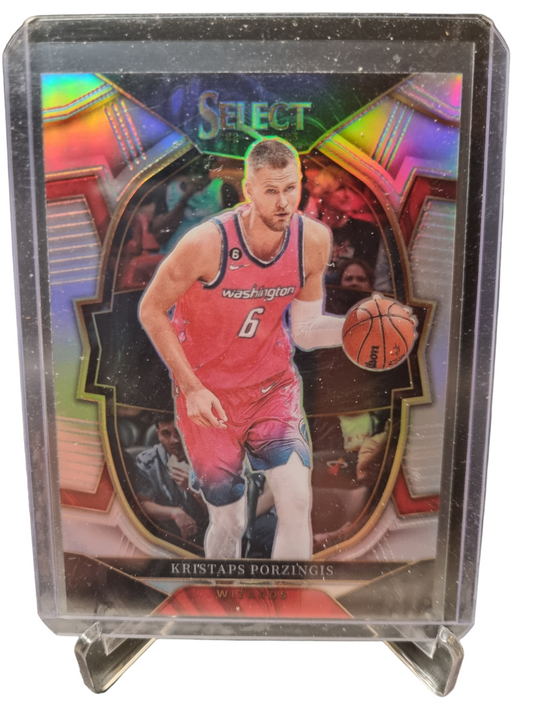 2022-23 Panini Select #4 Kristaps Porzingis Silver Prizm