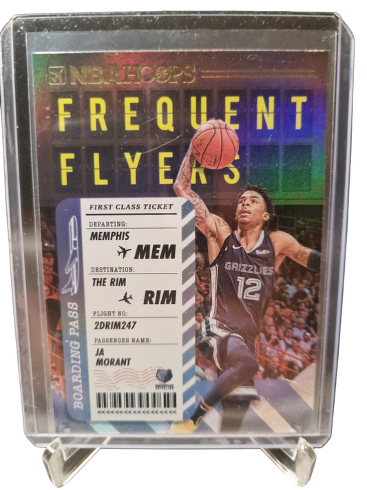 2020-21 Panini Hoops #7 JA Morant Frequent Flyers Holo