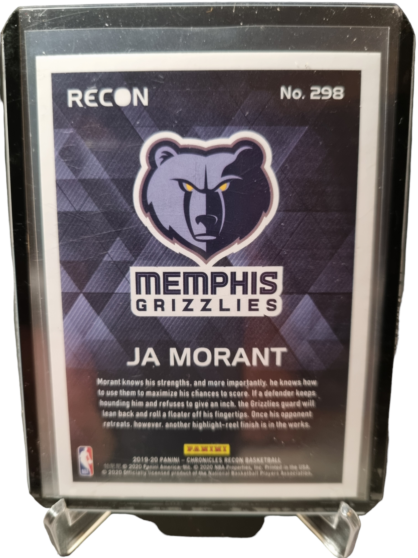 2019-20 Panini Chronicles Recon #298 JA Morant Rookie Card Silver