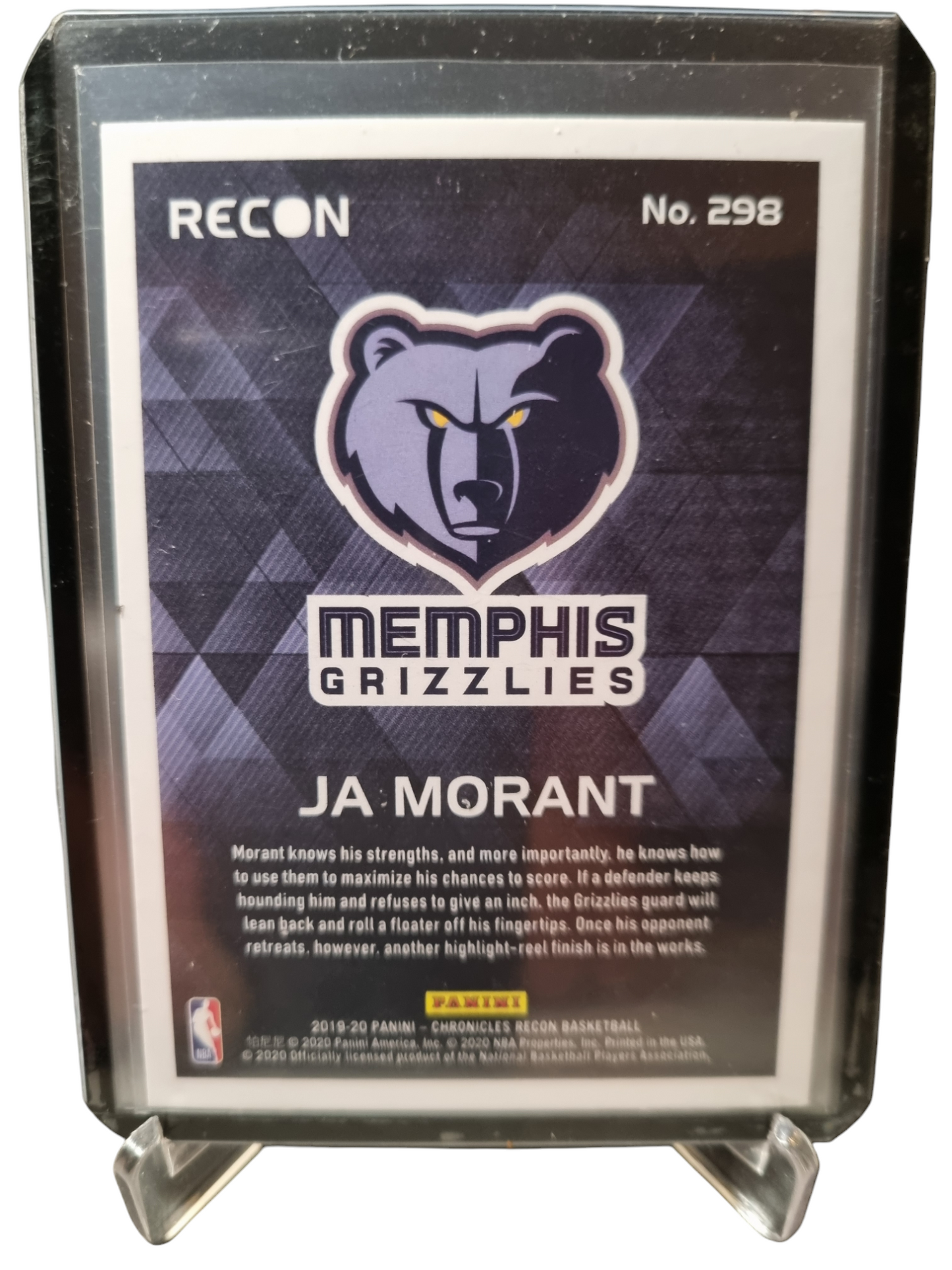 2019-20 Panini Chronicles Recon #298 JA Morant Rookie Card Bronze