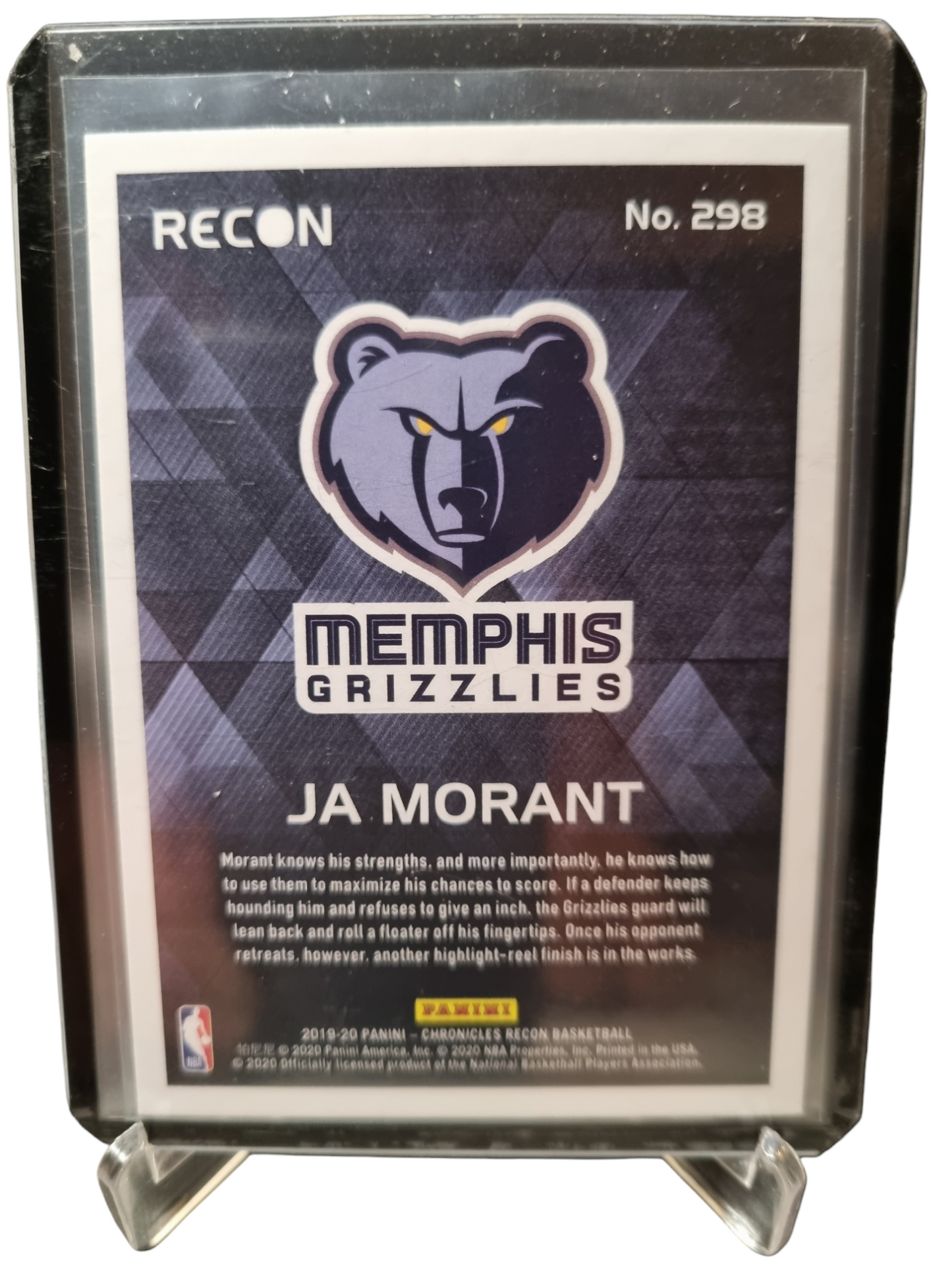 2019-20 Panini Chronicles Recon #298 JA Morant Rookie Card Green