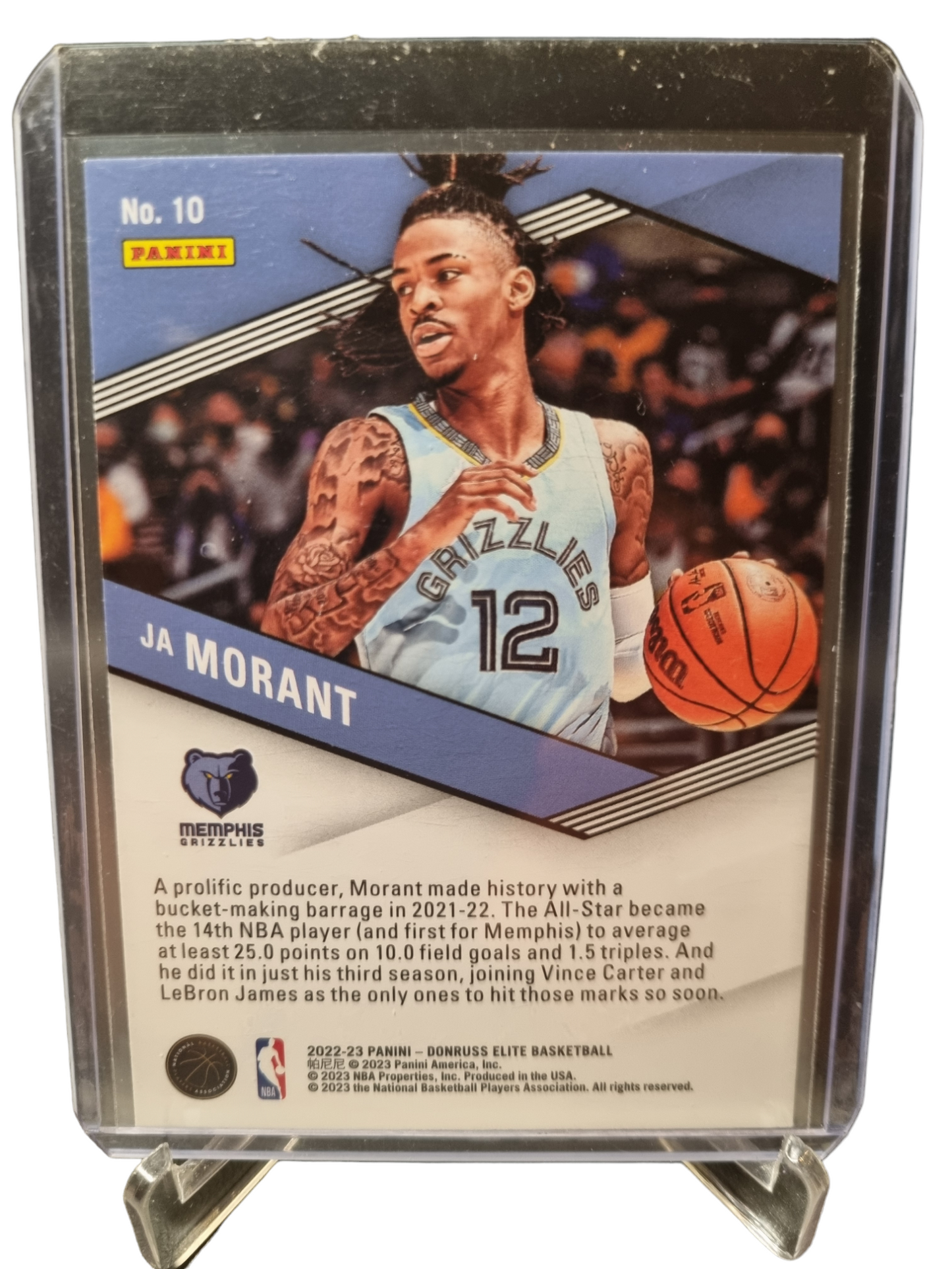 2022-23 Panini Donruss Elite #10 JA Morant Spellbound A