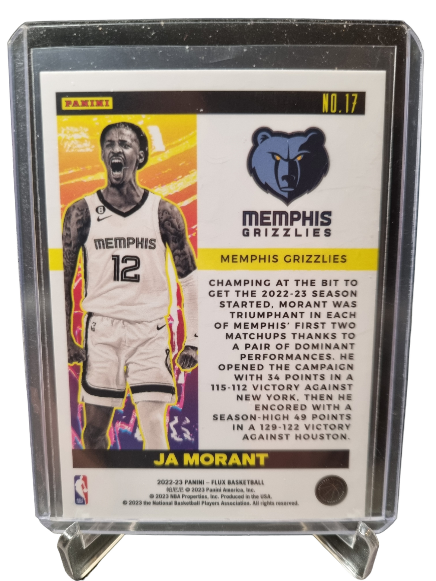 2022-23 Panini Flux #17 JA Morant Triumph