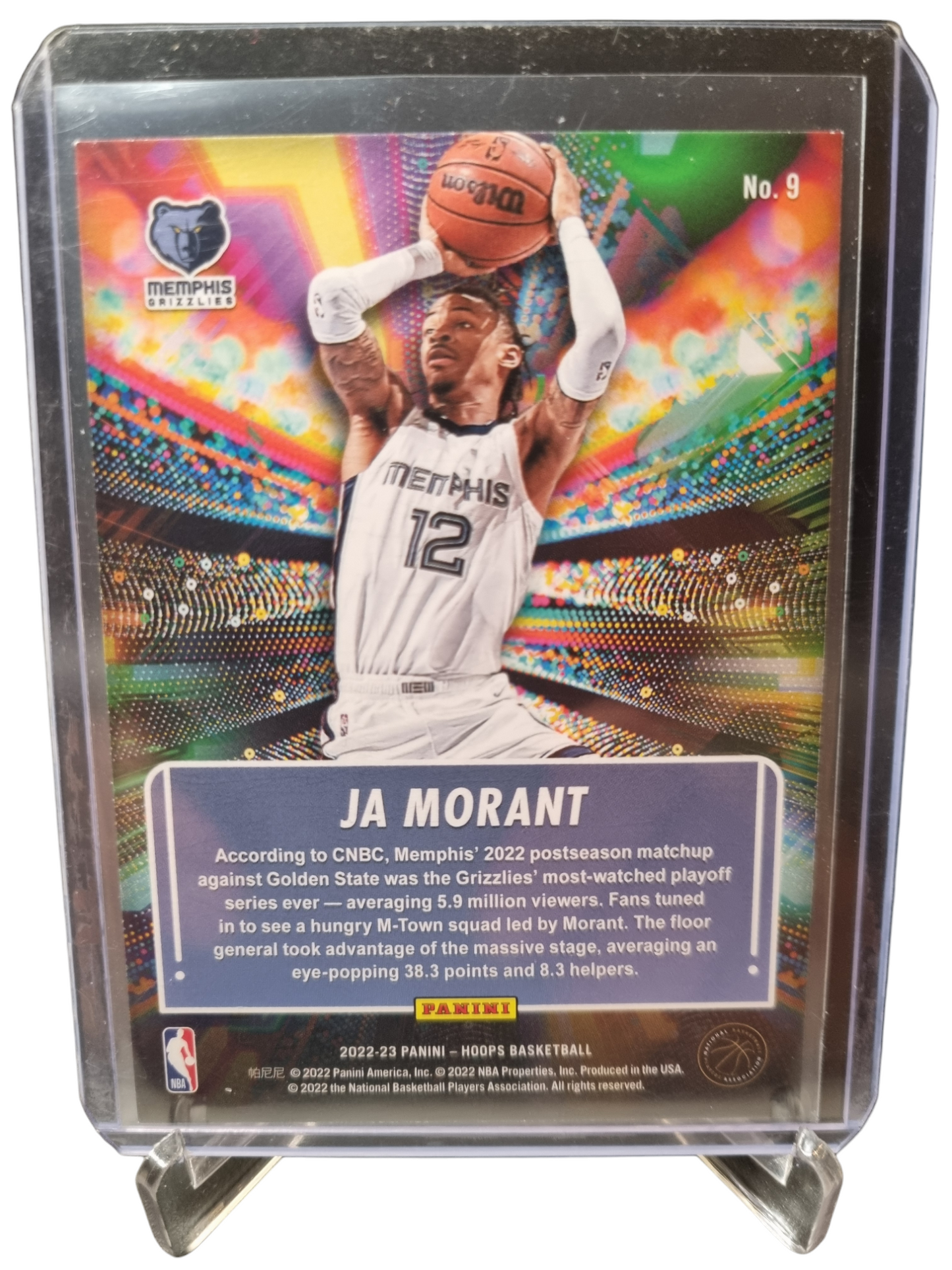 2022-23 Panini Hoops #9 JA Morant Hoopla