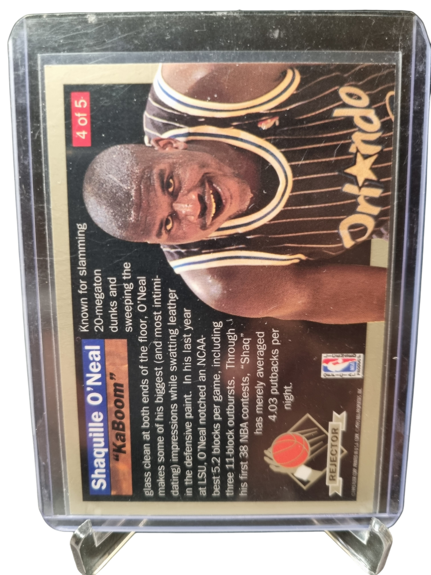 1992-93 Fleer #2 of 4 Shaquille O'Neal Rookie Card Rejector