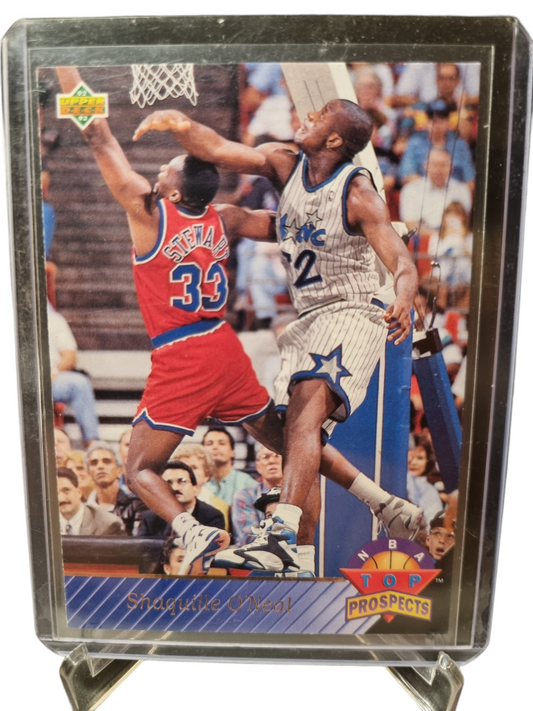 1992-93 Upper Deck #474 Shaquille O'Neal Rookie Card NBA Top Prospects