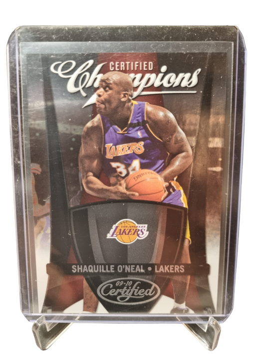 2010 Panini #14 Shaquille O'Neal Certified Champions 445/500