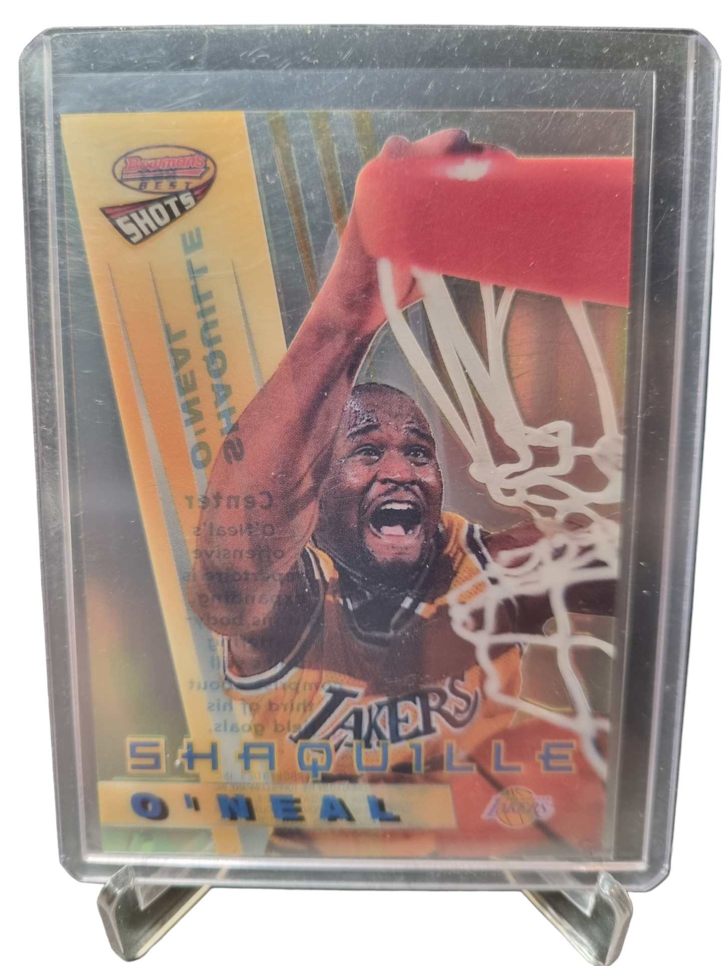 1997 Bowmans Best #BS3 Shaquille O'Neal Best Shots Acetate