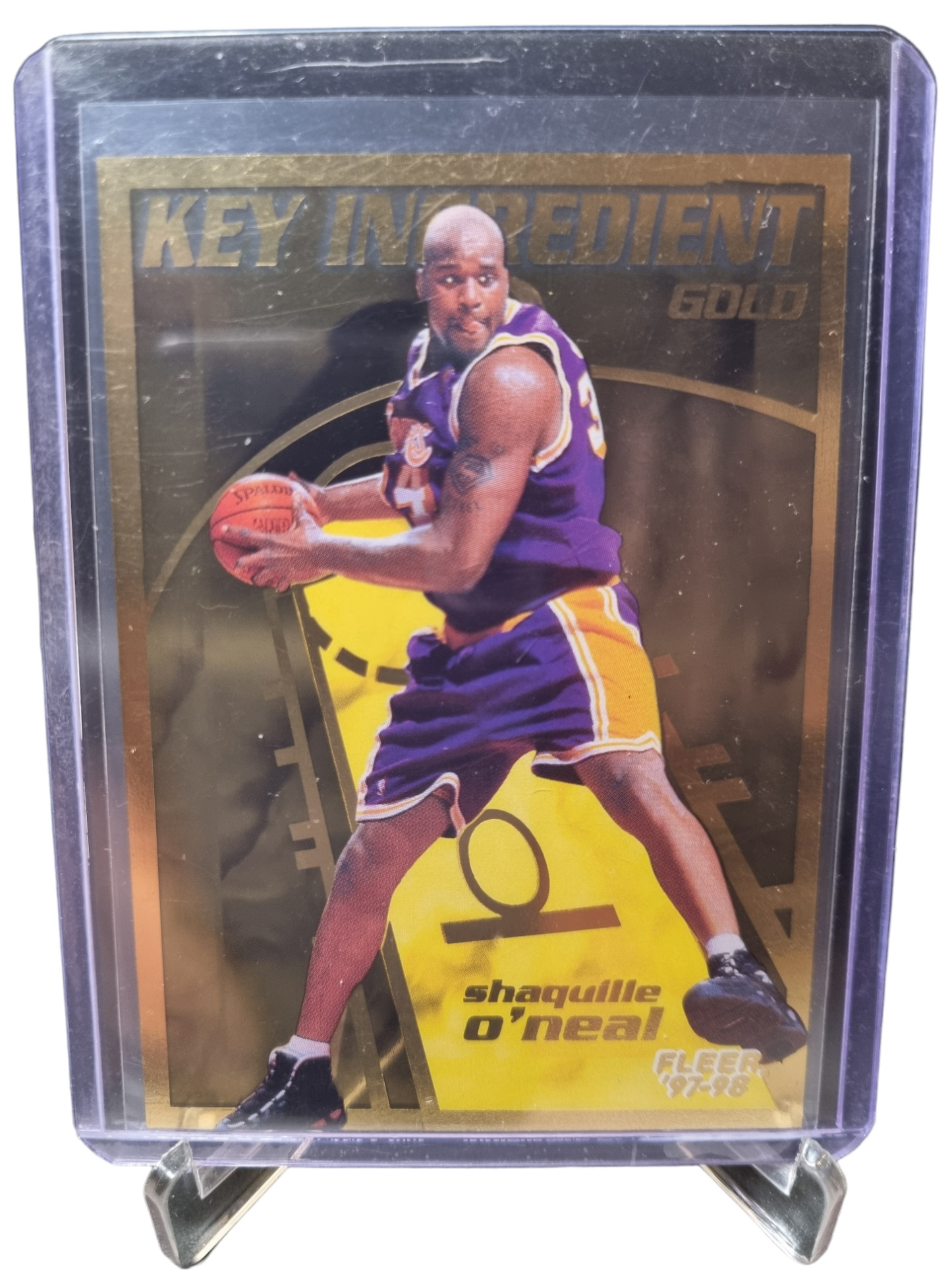 1997-98 Fleer #9 of 15 Shaquille O'Neal Key Ingredient Gold