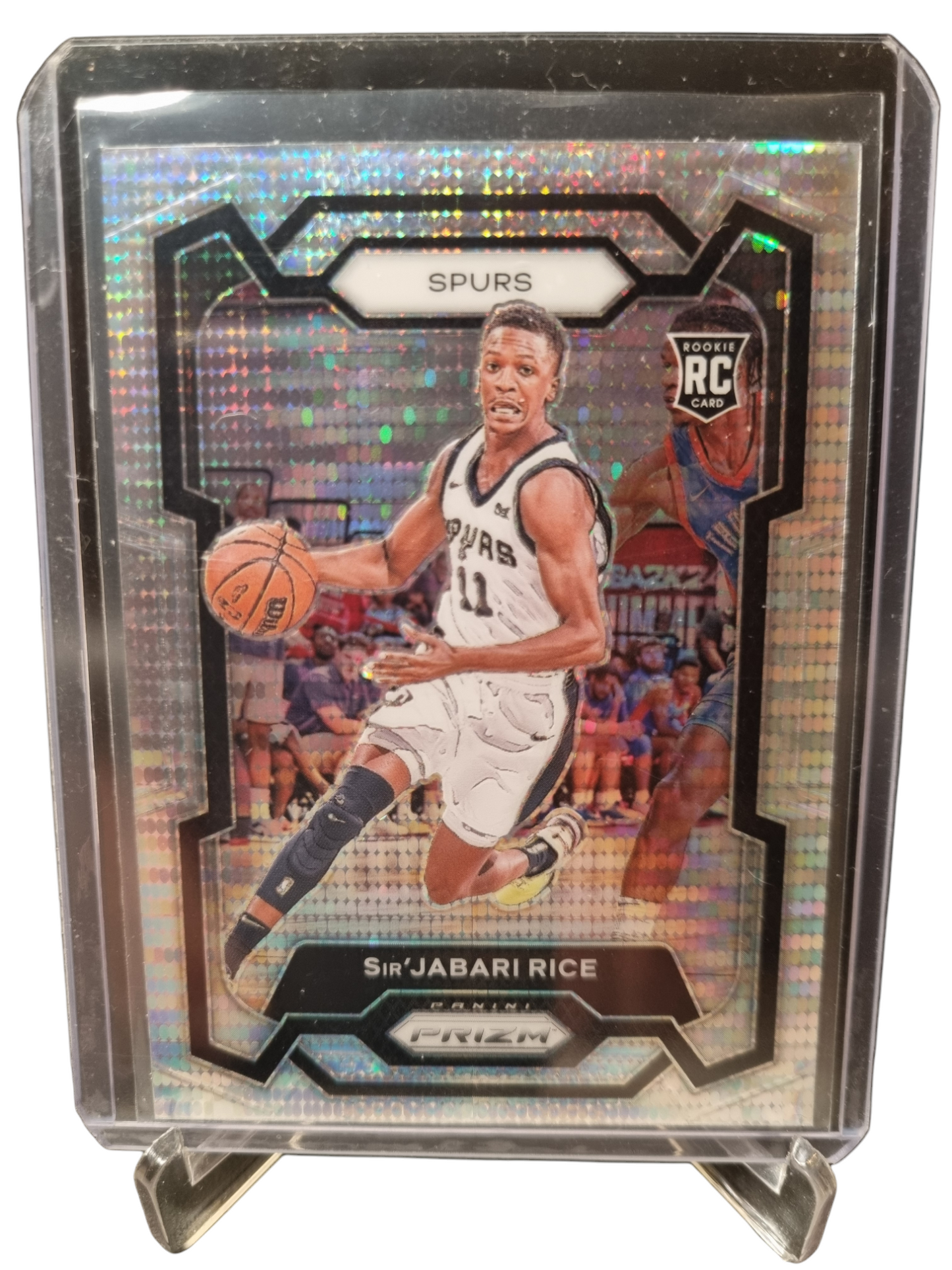 2023-24 Panini Prizm #299 Sir'Jabari Rice Rookie Card Silver Pulsar Prizm