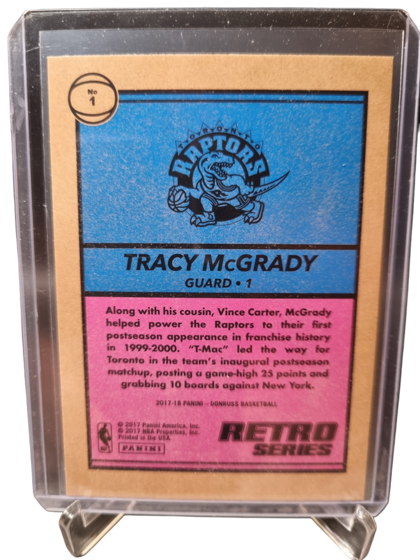 2017-18 Panini Donruss #1 Tracy McGrady Retro Series