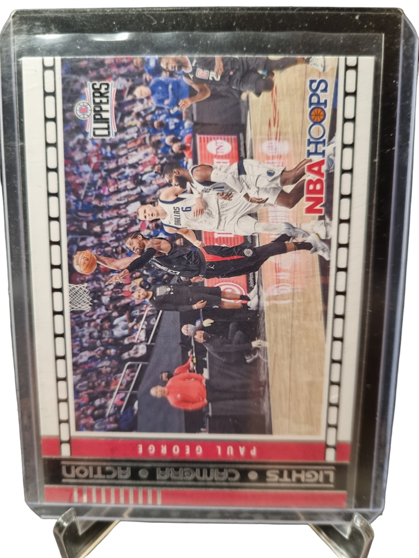 2021-22 Panini Hoops #18 Paul George Lights Camera Action