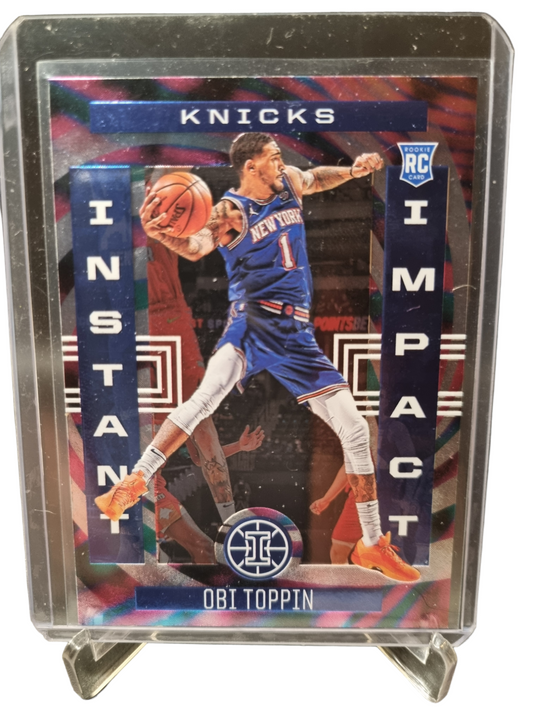 2020-21 Panini Illusions #2 Obi Toppin Rookie Card Instant Impact